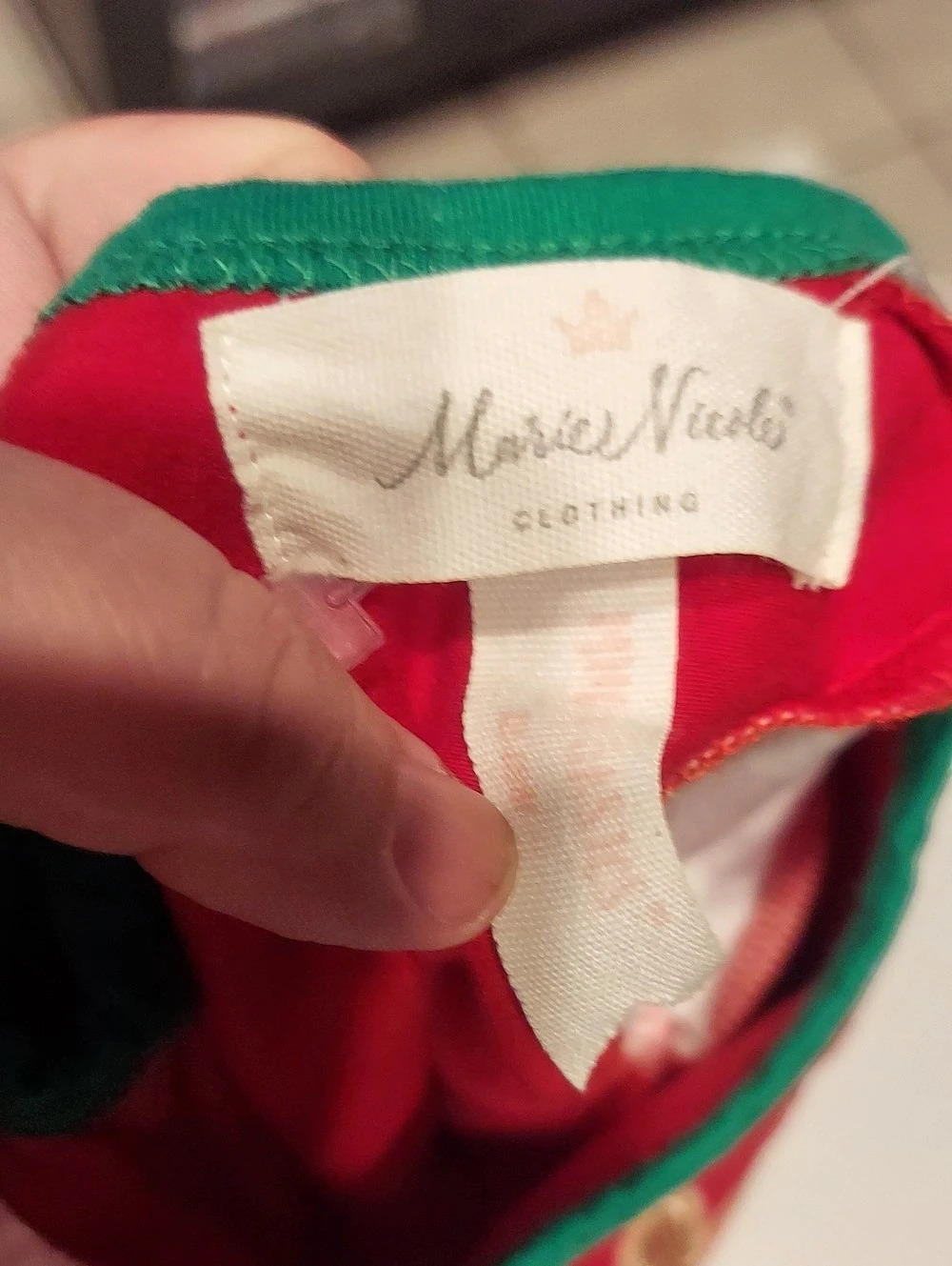 Marie Nicole Reindeer Footie Red & White Onsie - Picture 5 of 6